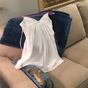 Feminine soft white nightgown